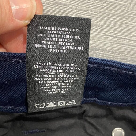 Buffalo David Bitton SAM Jeans Mens 30 x 32 Navy Blue Denim Slim Fit Straight - Picture 13 of 14